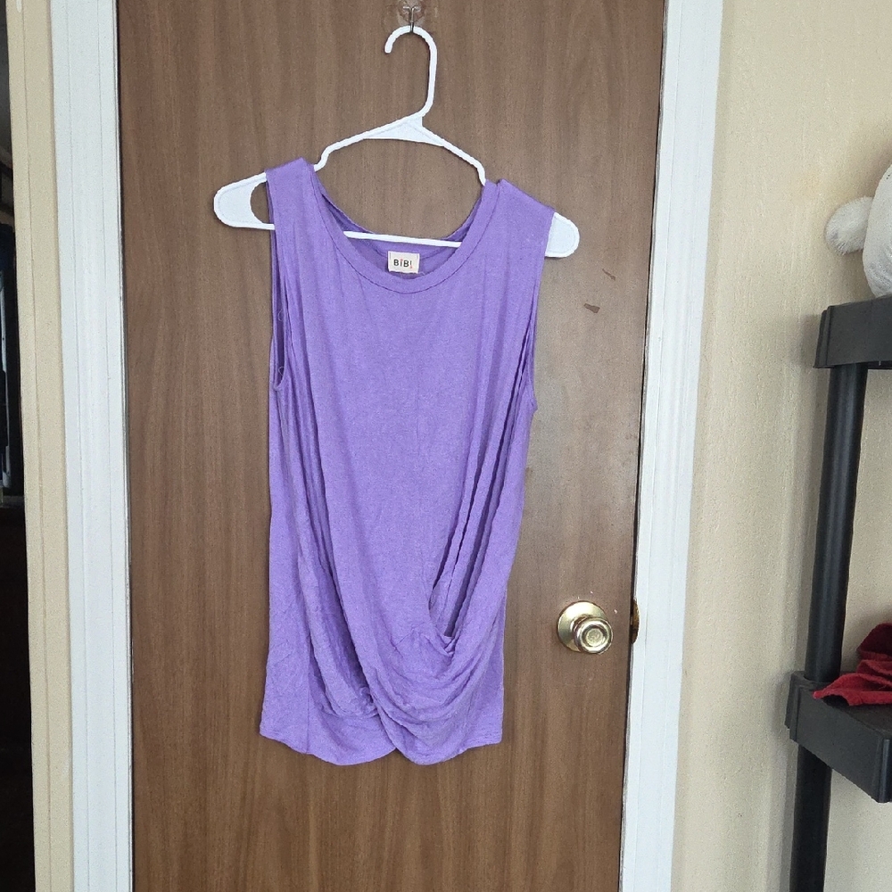 💖 BiBi Purple Drape Tank Top